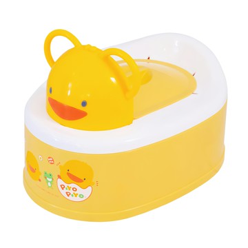 PiYOPiYO黃色小鴨二段式造型幼兒便器使用方便 清理方便適合幼兒安穩舒適  顏色隨機