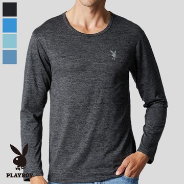 【PLAYBOY】運動暖絨圓領長袖衫(兩件組)-PB8850