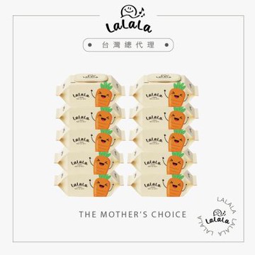 LALALA胡蘿蔔濕紙巾100抽－10入