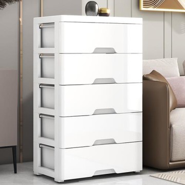 跨境35cm抽屜式收納柜儲物柜整理箱盒多層收納箱塑料床頭收納柜子