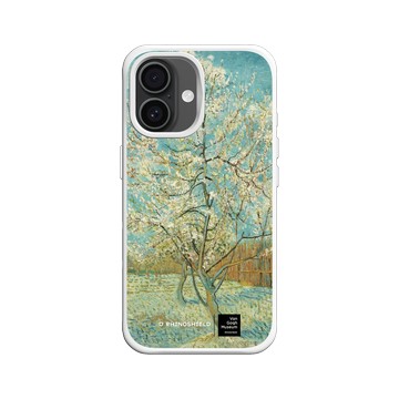 iPhone 16 SolidX 白 - Van Gogh Museum - 盛開的桃花