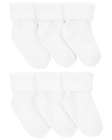 Baby 6-Pack Foldover Booties