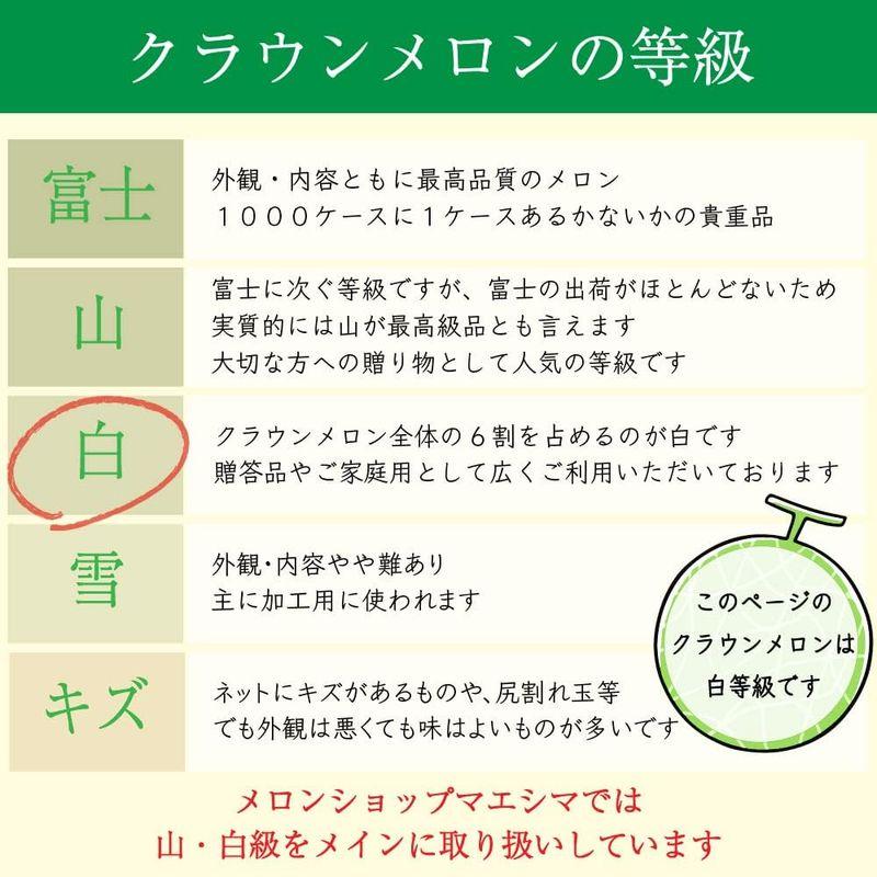 メロンショップマエシマ 静岡クラウンメロン クラウンメロン並(白等級)中玉(1.3kg前後)1玉入り メッセージカード（無料）