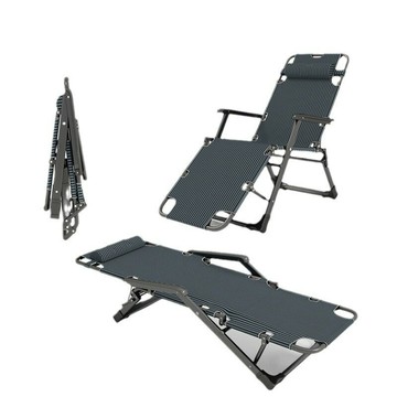 躺椅折疊椅午休靠椅午睡折疊床休閑靠背懶人沙發家用陽臺便攜椅子[010209DD]
