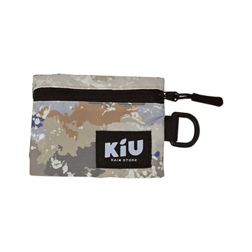 日本KIU 283-509 噴墨迷彩 戶外活動必備~快速取物透明窗, D型環, 防水卡包/零錢包