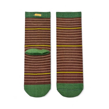 BestTag 細條紋 Stripe 咖綠 22-28cm