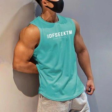 臺出 健身吊嘎 健身背心 吊嘎 男 吊嘎 無袖 男 背心男 運動背心 運動吊嘎 夏季潮牌健身運動背心ins新款訓練跑步速