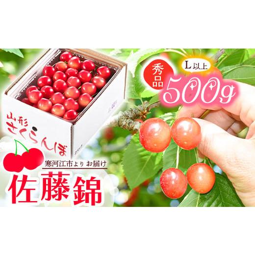 ふるさと納税 山形県 寒河江市 令和6年産 山形の さくらんぼ 「佐藤錦」 500g 秀品・L以上 山形産 2024年産【2024年6月中旬頃〜6月下旬頃発送予定…