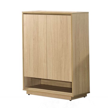 文創集 神奈川編織紋2.6尺二門玄關鞋櫃-79x39x110cm免組