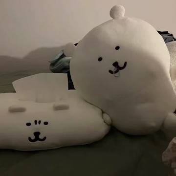 臺灣出貨+免運新款可愛卡通毛絨自嘲熊紙巾套紙巾盒車載家用宿舍桌面抽紙盒