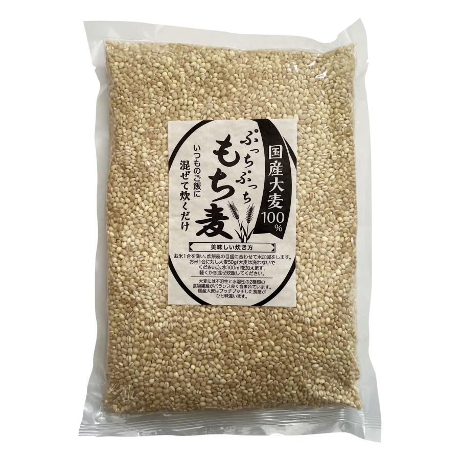 もち麦 国産 1kg 国産大麦100％ こだわりの美味しさ 無添加 食物繊維が豊富 ぷちぷちもちもち食感 いつものご飯に混ぜて炊くだけ