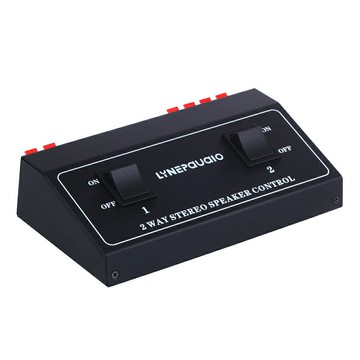 【易控王】擴大機/音響/喇叭/音訊 切換器 14AWG 200W 一進二出 無需電源 (40-060)