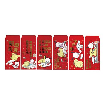 【拼圖貓】敦景 - 狗狗好朋友 中式紅包袋(每包4入、6圖隨機) SR2811