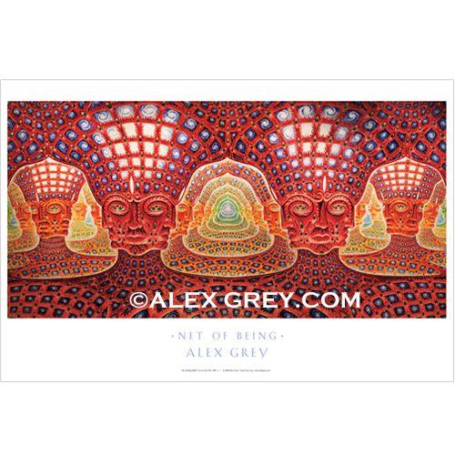 ALEX GREY アレックスグレイ ポスター「Net Of Being」 | LINEショッピング
