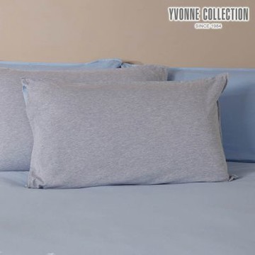 YVONNE 以旺傢飾 素面雙色信封式枕套1入-寧靜灰