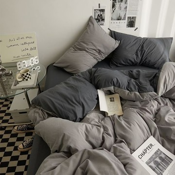 芝麻海苔 床包 MACARON-Q-J-X 親膚磨毛材質 簡約風格  雙人加大 180 x 200cm