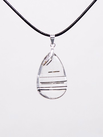 白水晶 黑碧璽 項鏈