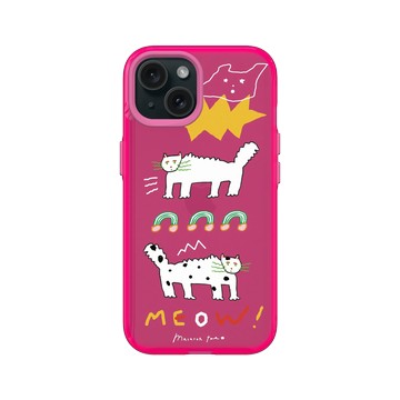 iPhone 15 Clear 粉漾桃 - MacaronToe 馬卡龍腳趾 - 喵 MEOW!
