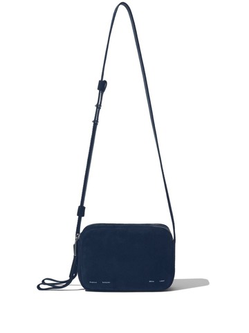 Proenza Schouler White Label - Watts logo-print crossbody bag - women - CALFSKIN - One Size - Blue