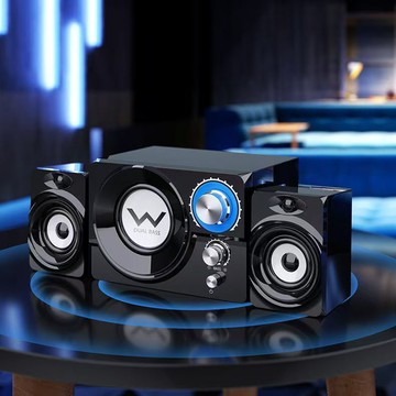 柏林音質音響電腦臺式家用桌面筆記本usb有線超重低音炮音響【北歐居家生活】