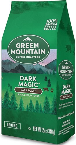 Green Mountain Coffee Dark Roast Ground Coffee Dark Magic 12 oz