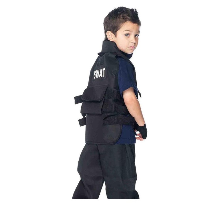 ハロウィン コスプレ ポリス 子供用SWAT スワット・２点セット 4〜12歳