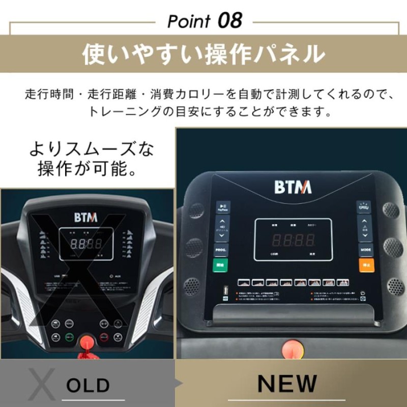 ルームランナー BTM MAX16km/h 電動ルームランナー ランニングマシン ウォーキングマシン家庭用 折りたたみ 1年保証 |  LINEブランドカタログ