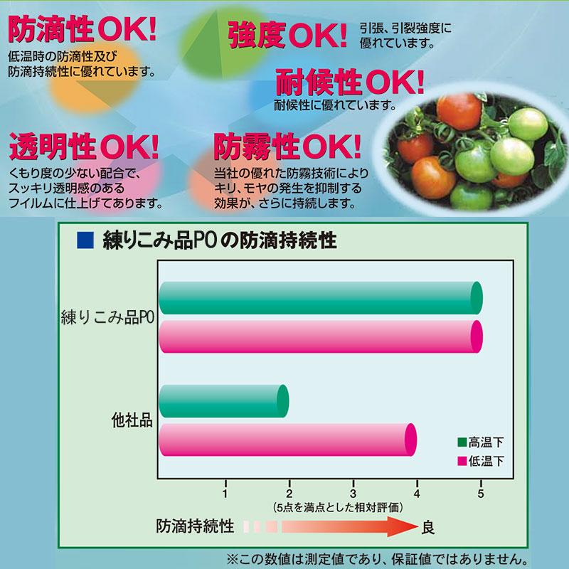 農PO 5種5層 厚み0.1mm 幅900cm 長さ10m単位カット 防滴 防霧 関東・長野・新潟・山梨限定 すこ タ種