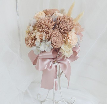 復古莫蘭迪捧花2號  結婚求婚告白情人節生日男/女生客製化禮物七