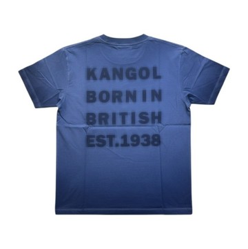 KANGOL 短T 藍色 落肩 個性 洗水 短袖 上衣 中性 6625100781