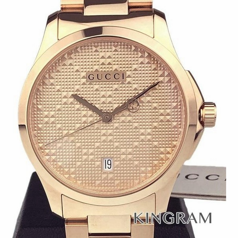 グッチ Gucci 126 4 Gタイムレス Ref Ya1264 クォーツ メンズ 腕時計 Ec アウトレット 通販 Lineポイント最大0 5 Get Lineショッピング