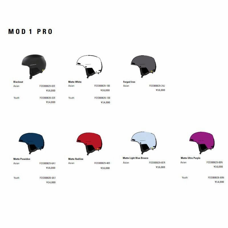 オークリー 2022 OAKLEY MOD1 PRO ASIAN FIT 465 Matte Redline