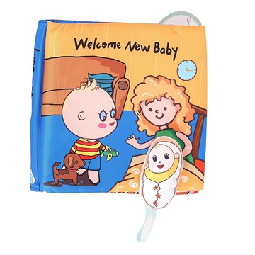 Oceanbaby 獨立學習布書 我當哥哥了  18*18cm 柔軟纖維 棉布 0歲以上適用