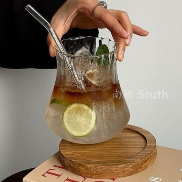 夏季大容量鼓形水果茶杯ins風飲品奶茶杯檸檬茶杯氣泡水杯果汁杯