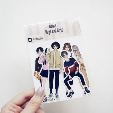 ◆Boys and Girls◆ 6入 貼紙組