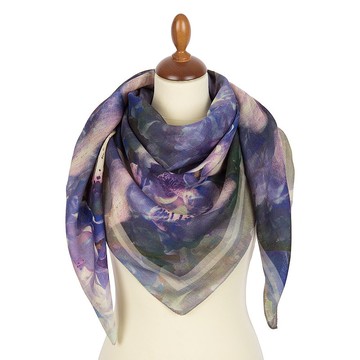 原創 Павло́во Поса́д 俄羅斯披肩 100% 羊毛 羊毛圍巾 115x115 公分 10508-15