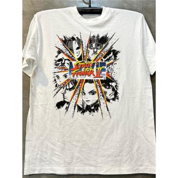 Street Fighter2街頭霸王游戲周邊oldschool學院風復古風短袖T恤