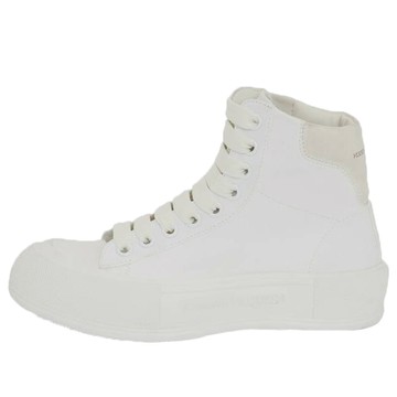 (WMNS) Alexander McQueen Deck High-Top Sneakers 'White'