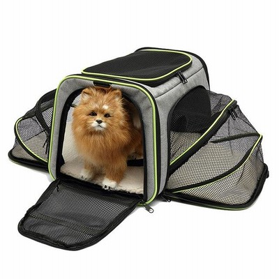 ペットキャリア,ポータブル,通気性,折りたたみ式,猫と犬のキャリア,屋外旅行用,安全ジッパー付き