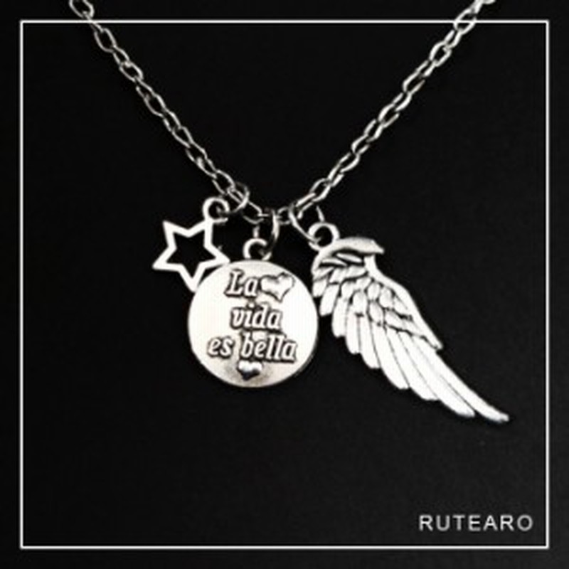 レディースネックレス ペンダント 星 天使 シルバー 羽 フェザー 英語 幸運 お守り 運勢 通販 Lineポイント最大5 0 Get Lineショッピング