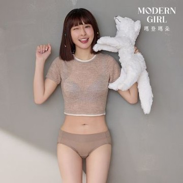 瑪登瑪朵 中腰三角生理褲 M-XL(北非棕)