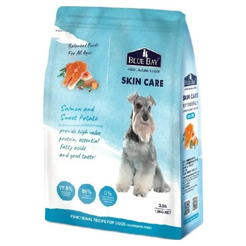 BLUE BAY 倍力 S30舒敏護膚配方 狗飼料 含88%動物性優質蛋白質 添加益生菌  鮭魚 + 甜薯  1.5kg  1袋