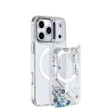 iPhone 17/16/15/14/13 系列可拆式磁吸片材彩鑽手機殼-源動