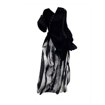 200斤外貿特大碼女裝速賣通亞馬遜歐美風不規則上衣半身裙套裝潮