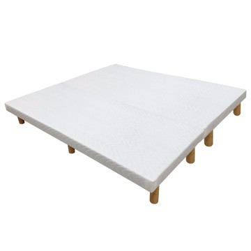 【KIKY】直美加高木腳布質床底 雙人5尺白色