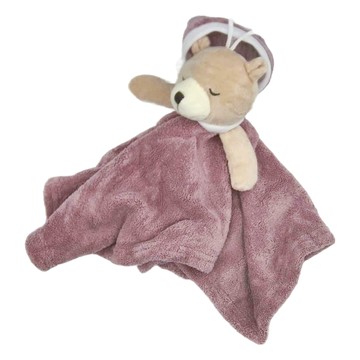 THE SELECT 可掛式擦手巾 5條組 珊瑚絨 37x42cm  美夢熊熊  1組