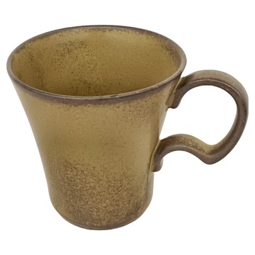大森謙一郎 馬克杯 陶瓷 日本產 260ml  棕綠色  1個