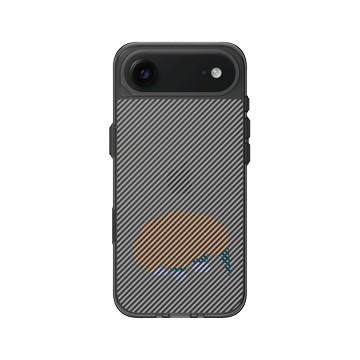 iPhone Air Clear (相機按鈕) 酷墨灰 - The Wildlife Collection 動物野境系列 - 長吻針鼴 - 線條版