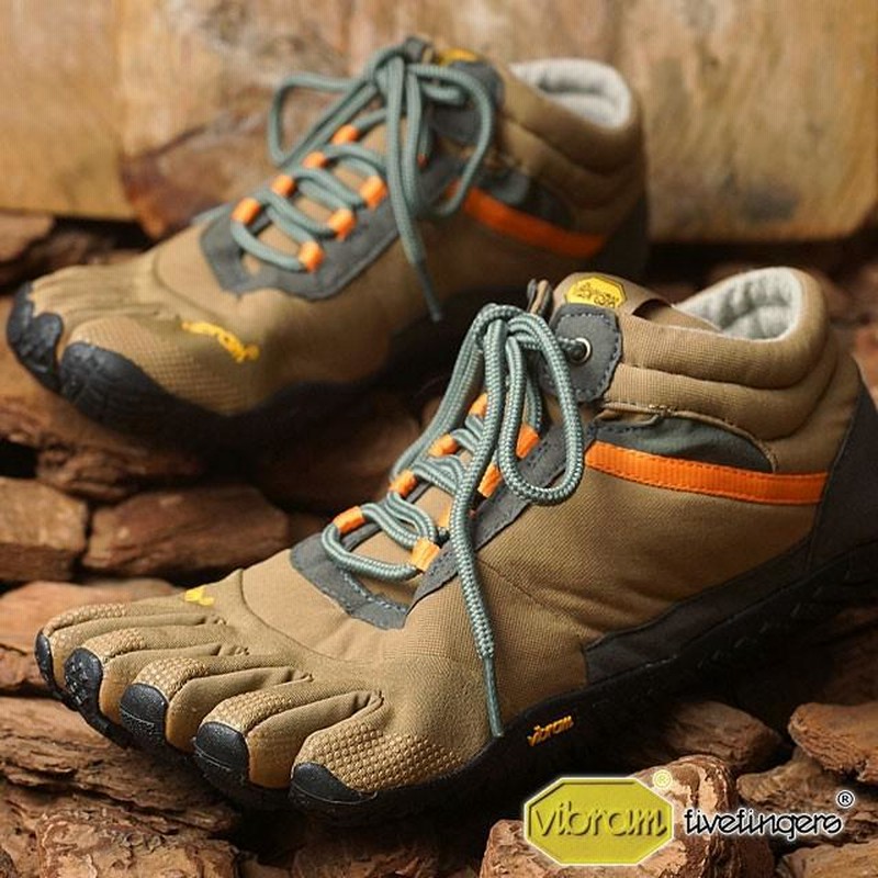 Vibram FiveFingers ビブラムファイブフィンガーズ メンズ MEN TREK ASCENT INSULATED Khaki  Orange 5本指シューズ ベアフット 靴 15M5301 | LINEブランドカタログ