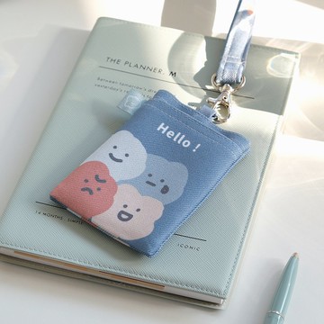 喜怒哀樂打招呼 證件套 含掛繩 台灣製